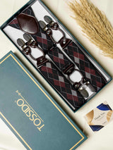 Black & Maroon Suspender