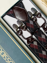 Black & Maroon Suspender