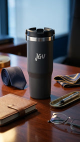 JGU Grip Lock Grey Insulated Tumbler
