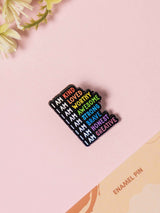 About Me Typography Enamel Pin - TOSSIDO