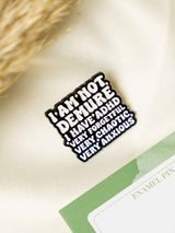 ADHD Typography Enamel Pin - TOSSIDO