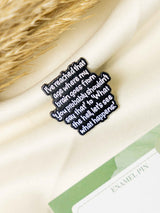 Adulting Typography Enamel Pin - TOSSIDO
