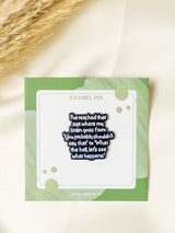 Adulting Typography Enamel Pin - TOSSIDO