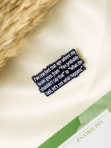 Aging Typography Enamel Pin - TOSSIDO