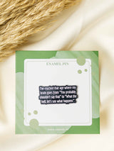 Aging Typography Enamel Pin - TOSSIDO