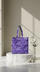 Amethyst Purple Script Tote - TOSSIDO