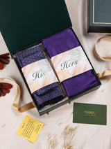 Artistic His & Hers Stole and Pocket Square Set - TOSSIDO