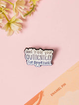 Authentic Typography Enamel Pin