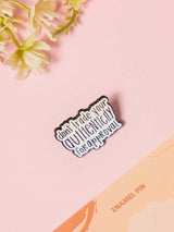 Authentic Typography Enamel Pin