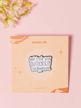 Authentic Typography Enamel Pin