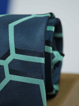 Azure Hex Necktie - TOSSIDO