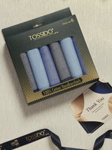 Azure Jacquard Luxe Cotton Handkerchief Set - TOSSIDO