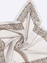Beige Geometric Neckerchief - TOSSIDO