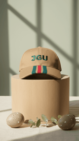 Beige JGU Varsity Cap - TOSSIDO