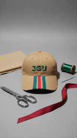 Beige JGU Varsity Cap - TOSSIDO