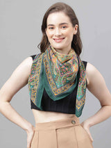 Beige Paisley Scarf & Scarf Bag Set - TOSSIDO