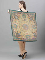 Beige Paisley Scarf & Scarf Bag Set - TOSSIDO