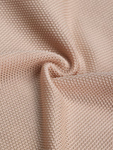 Beige Solid Knitted Pocket Square - TOSSIDO