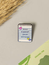 Belief Typography Enamel Pin - TOSSIDO