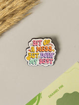 Best Typography Enamel Pin