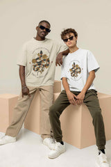 Big & Bold Black Snake Oversized Tee - TOSSIDO