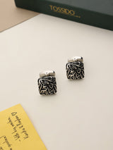 Black Abstract Cufflinks - TOSSIDO