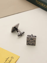 Black Abstract Cufflinks - TOSSIDO