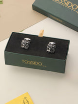 Black Abstract Cufflinks - TOSSIDO