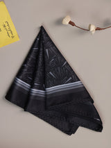 Black Abstract Pocket Square - TOSSIDO