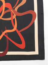 Black Abstract Scarf & Scarf Bag Set - TOSSIDO