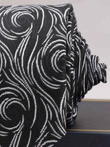 Black Abstract Woven Necktie - TOSSIDO