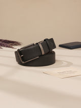 Black & Brown Saffiano Reversible Leather Belt
