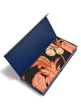 Black And Orange Floral Scarf & Scarf Bag Set - TOSSIDO