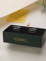 Black Bond 007 Cufflinks - TOSSIDO