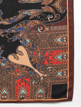 Black & Brown Novelty Scarf & Scarf Bag Set - TOSSIDO