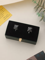 Black Check Cufflinks - TOSSIDO
