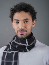 Black Check Muffler - TOSSIDO