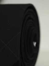 Black Check Wool Skinny Necktie - TOSSIDO