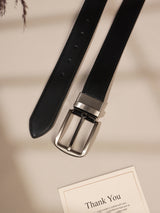 Black Classic Leather Belt