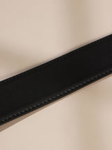 Black Classic Leather Belt