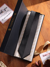 Black Designer Necktie - TOSSIDO