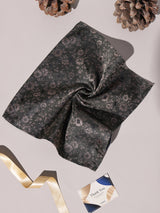 Black Floral Performance Silk™ Pocket Square - TOSSIDO