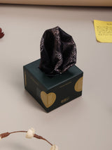 Black Floral Pocket Square - TOSSIDO