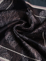 Black Floral Pocket Square - TOSSIDO