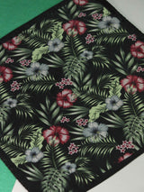 Black Floral Pocket Square - TOSSIDO