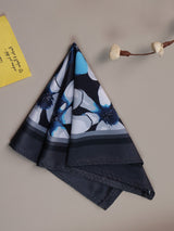 Black Floral Pocket Square - TOSSIDO
