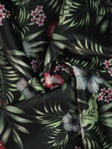 Black Floral Pocket Square - TOSSIDO
