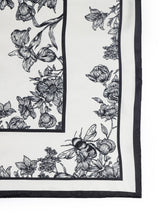 Black Floral Short Scarf - TOSSIDO
