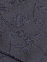 Black Floral Woven Ascot & Pocket Square - TOSSIDO