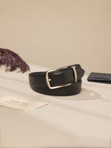 Black Formal Leather Belt